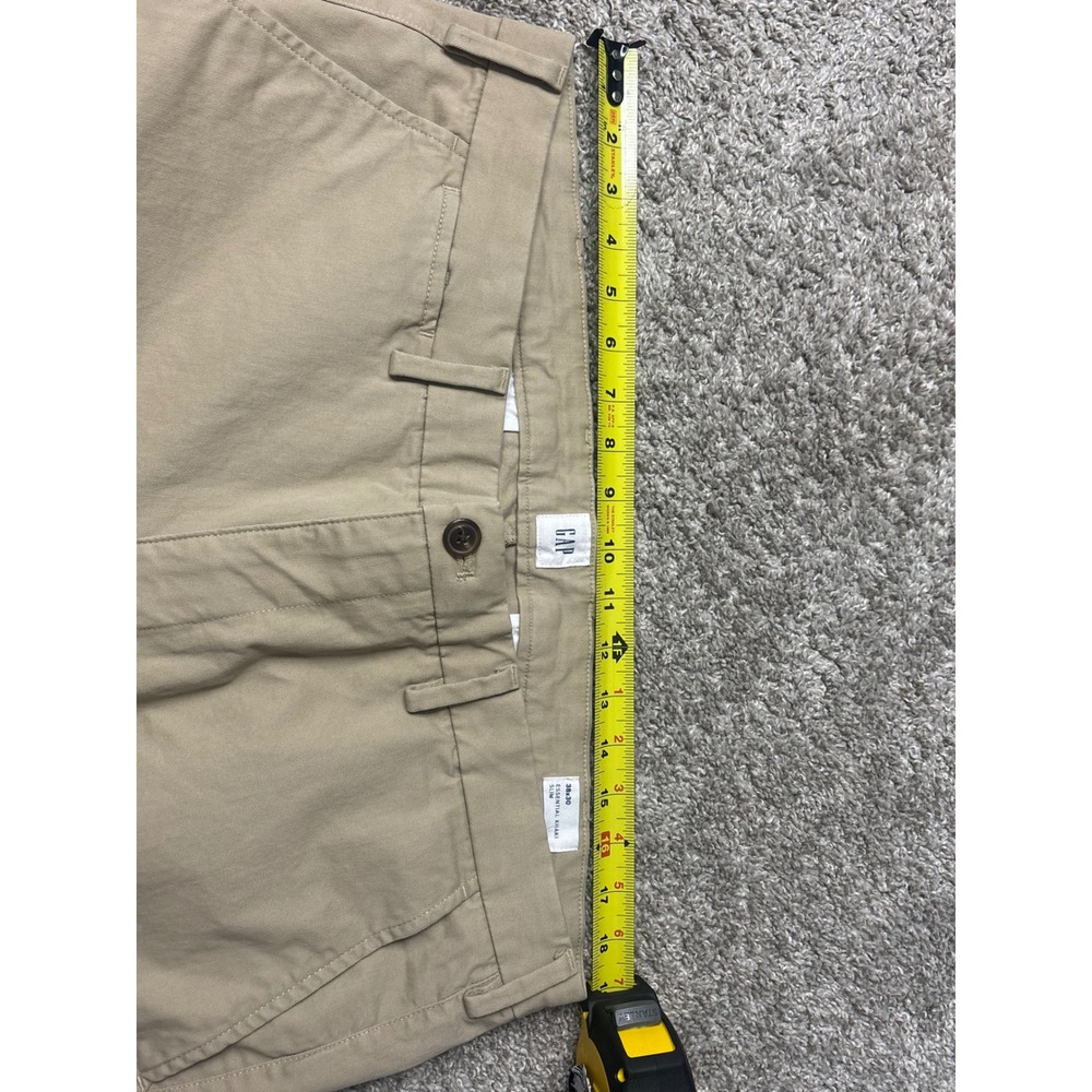 Gap Essential Khaki Slim Fit Pants Mens 38x30 Tan Beige Chino Trousers - Picture 10 of 16